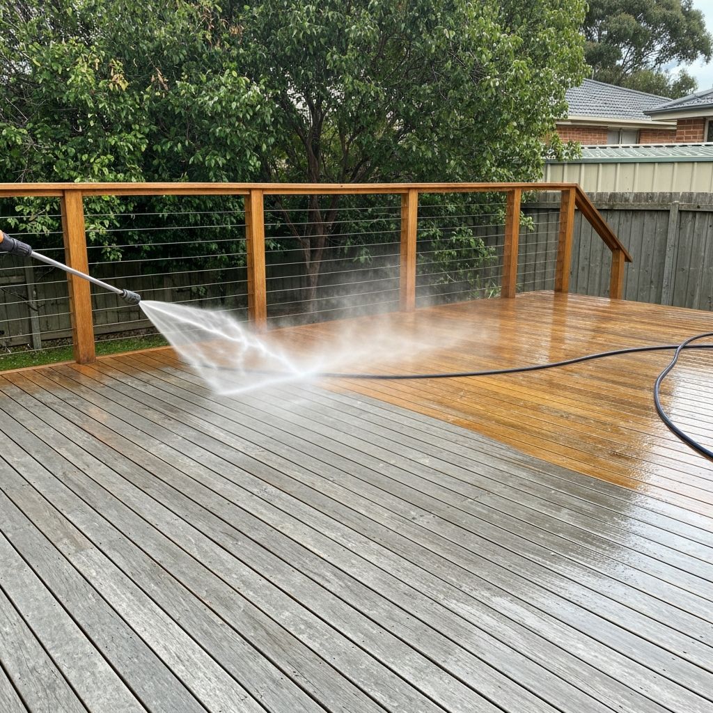 Deck cleaning transformation