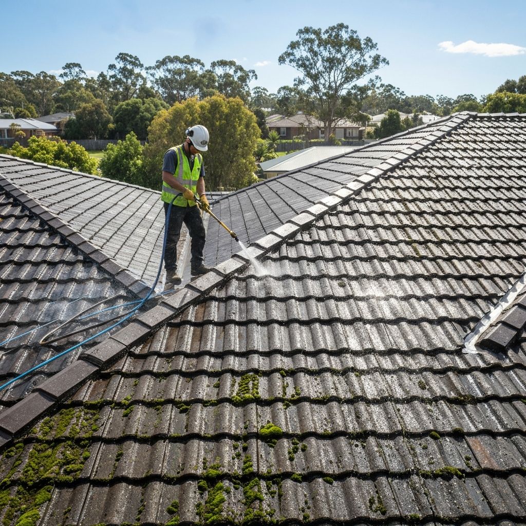 Roof cleaning service